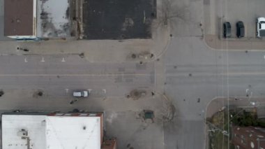 City street with cars, North Bay, Ontario, Canada