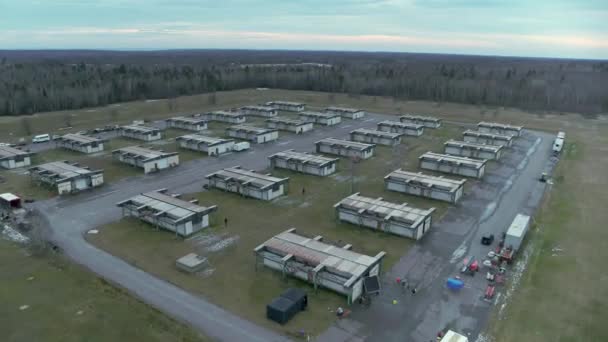 Bomarc Nuclear Missile Launchers North Bay Ontario Canada — Stok video