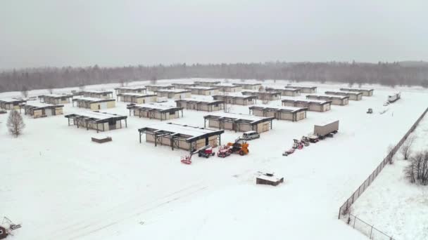 Bomarc Nuclear Missile Launchers Winter North Bay Ontario Canada — Αρχείο Βίντεο