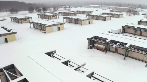 Bomarc Nuclear Missile Launchers Winter North Bay Ontario Canada — Vídeo de Stock