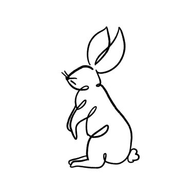 Chinese New Year 2023, the year of the rabbit, red and gold line art characters, simple hand-drawn Asian elements with a craft Happy Chinese New Year 2023, the year of the rabbit,