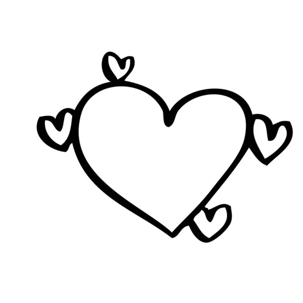 Valentine Day Watercolor Hearts Wedding Cards Love Cards — Stockový vektor