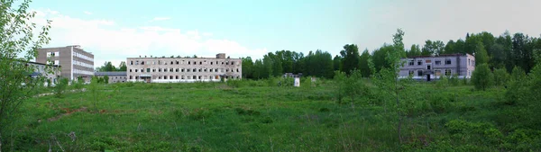 Vários Edifícios Abandonados — Fotografia de Stock