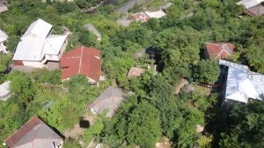 Teleferikle Chiatura şehri manzarası