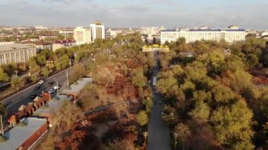 aerial view of the city of Elista in Russia
