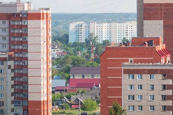 Střechy Domů Městě Iževsk — Stock fotografie