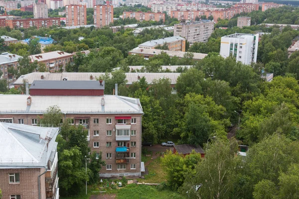 Top View Russian Courtyard — стокове фото