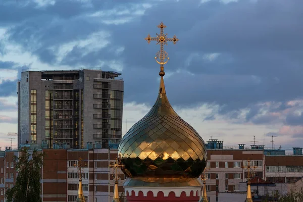 Igreja Cidade Com Uma Vista Pitoresca — Fotografia de Stock