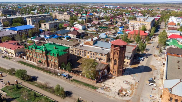 Πόλη Buzuluk Περιοχή Orenburg Ρωσία Προβολή Της Γραφικής Απόστασης Κατοικημένες — Φωτογραφία Αρχείου