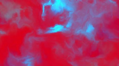 Uzaydaki bir nebulada fırtınalı bulutların 4k videosu