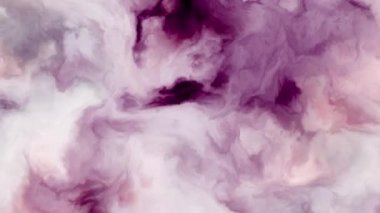 Uzaydaki bir nebulada fırtınalı bulutların 4k videosu