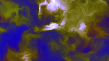 Uzaydaki bir nebulada fırtınalı bulutların 4k videosu