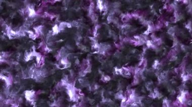 Uzaydaki bir bulutsu içindeki fırtınalı bulutların renk değiştiren 4k videosu