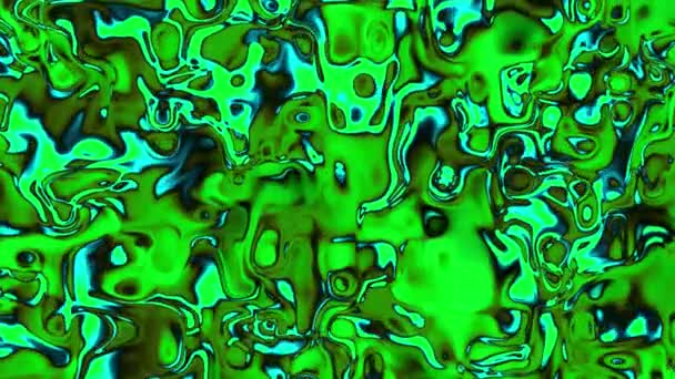 Vidéo de fond 4k de verre liquide fondu en constante évolution dans des couleurs changeantes vives — Video