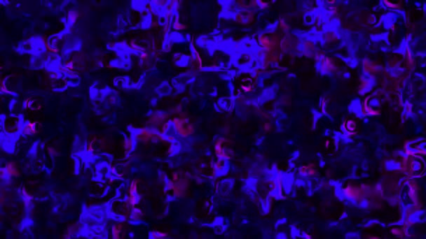 4k背景ビデオの絶え間なく変化する色の溶融液体ガラス — ストック動画