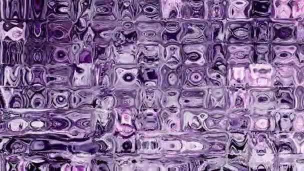 Vídeo de fondo 4k de azulejos de vidrio líquido fundido siempre cambiantes en colores vivos — Vídeo de stock