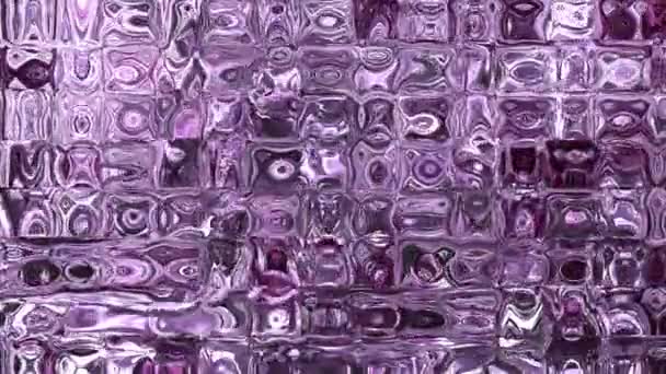 4k vídeo de fundo de azulejos de vidro líquido fundido em constante mudança em cores vivas — Vídeo de Stock