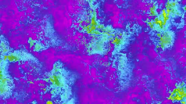 Vídeo de fondo 4k de textura de partícula detallada siempre cambiante en colores vivos — Vídeo de stock