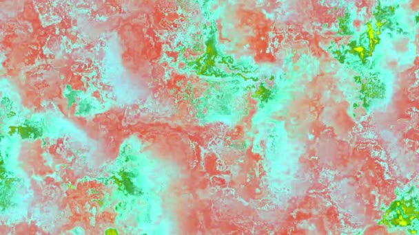 4k video di sfondo di particelle dettagliate in continua evoluzione texture in colori vivaci — Video Stock