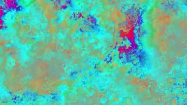 Ayrıntılı parçacık dokusunu canlı renklerle değiştiren 4k arkaplan videosu