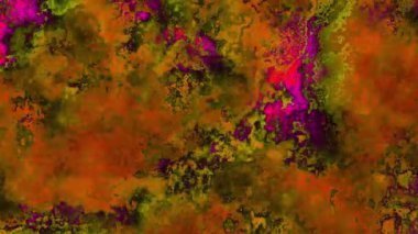 Ayrıntılı parçacık dokusunu canlı renklerle değiştiren 4k arkaplan videosu