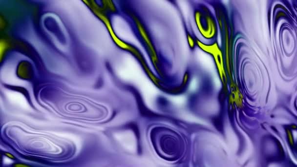 Vidéo de fond 4k de verre liquide en fusion en couleurs vives — Video