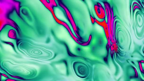 4k фонове відео про постійну зміну розплавленого рідкого скла в яскравих кольорах — стокове відео