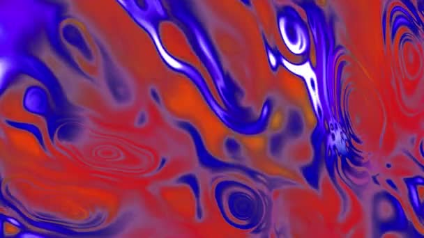 4k background video of everchanging molten liquid glass in vivid colors — Stock Video
