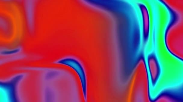 4k bakgrund video av ständigt förändras smält flytande glas i levande färger — Stockvideo