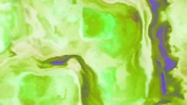 Uzayda bir bulutun içindeki renkli fırtınalı bulutlar, yavaşça hareket ediyor, şekilleniyor ve çözülüyor.