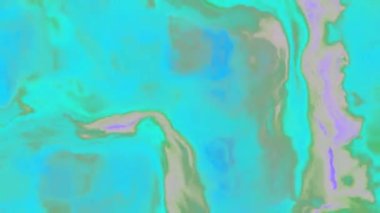 Uzayda bir bulutun içindeki renkli fırtınalı bulutlar, yavaşça hareket ediyor, şekilleniyor ve çözülüyor.