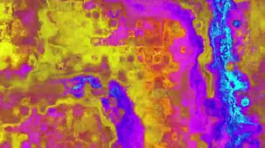 Ayrıntılı parçacık dokusunu canlı renklerle değiştiren 4k arkaplan videosu