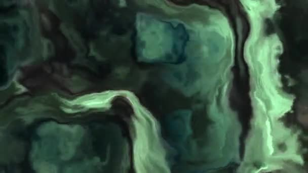 Белые грозовые облака в туманности в космосе, медленно движущиеся, формирующиеся и растворяющиеся — стоковое видео