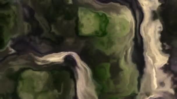 Белые грозовые облака в туманности в космосе, медленно движущиеся, формирующиеся и растворяющиеся — стоковое видео