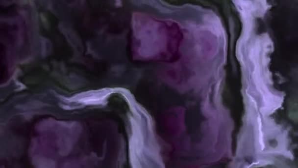 Colorful stormy clouds in a nebula in space, slowly moving, forming and dissolving — Stock Video