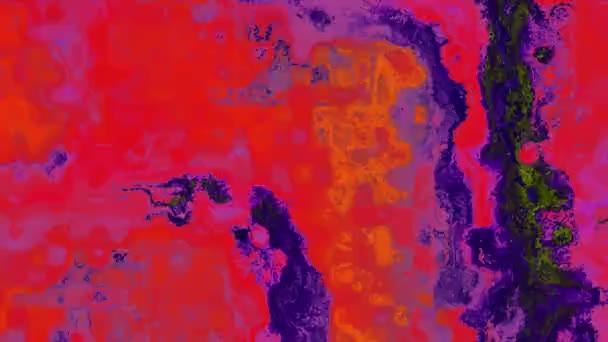 4k vídeo de fundo de textura de partículas detalhadas em constante mudança em cores vivas — Vídeo de Stock