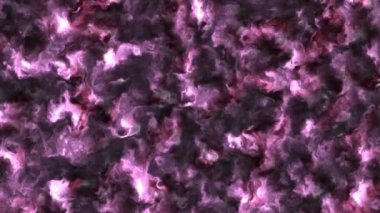 Uzaydaki bir nebulada fırtınalı bulutların 4k videosu