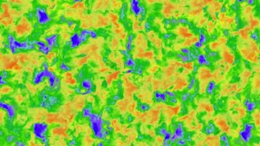 Uzaydaki bir nebulada fırtınalı bulutların 4k videosu