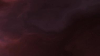 Uzaydaki bir nebulada fırtınalı bulutların 4k videosu