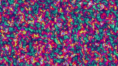 Uzaydaki bir nebulada fırtınalı bulutların 4k videosu