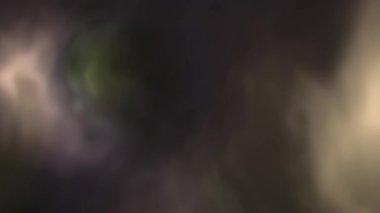 Uzaydaki bir nebulada fırtınalı bulutların 4k videosu