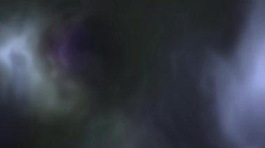 Uzaydaki bir nebulada fırtınalı bulutların 4k videosu