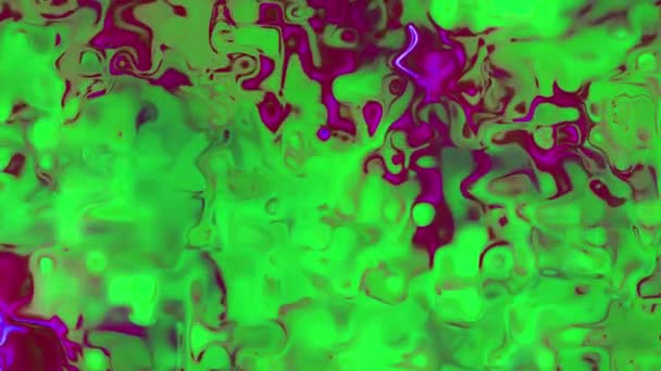 Vidéo de fond 4k de verre liquide fondu en constante évolution dans des couleurs changeantes vives — Video