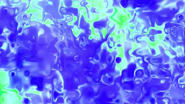 Vídeo de fondo 4k de vidrio líquido fundido siempre cambiante en colores cambiantes vivos — Vídeo de stock