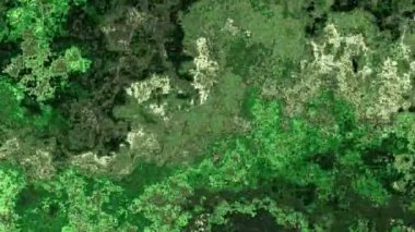 Ayrıntılı parçacık dokusunu canlı renklerle değiştiren 4k arkaplan videosu