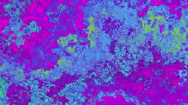 Vidéo d'arrière-plan 4k de texture particulaire détaillée en couleurs vives — Video