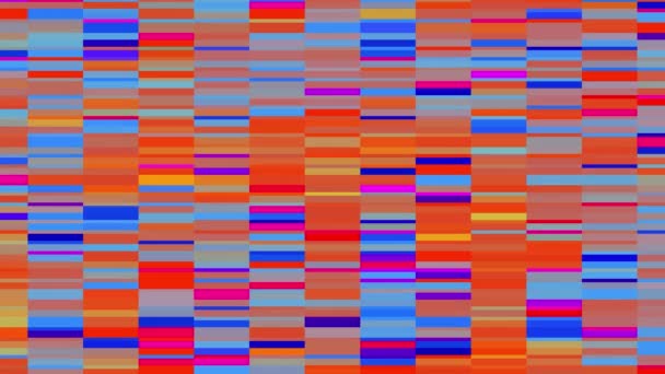 Πλαίσιο ανάλυσης 4k ενός πλέγματος ορθογώνιων σε μεταβαλλόμενα χρώματα — Αρχείο Βίντεο