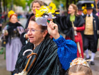 Almanya, Münih 18 Eylül 2022 Trachten- und Schtzenzug Ekim Festivali 2022 Covid-19 iki yıl sonra Münih, Almanya 'da durakladı. 