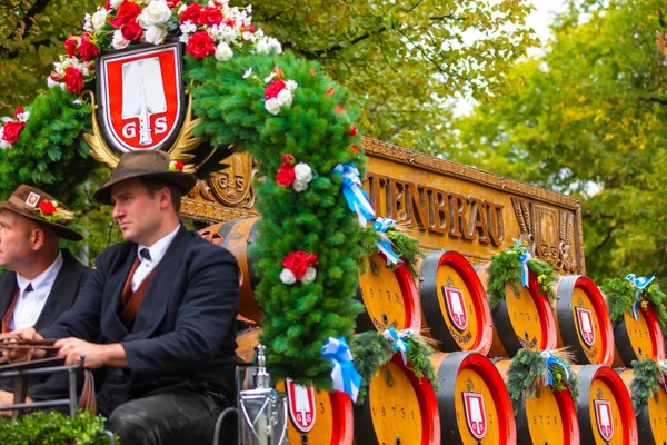 Alemanha Munique Setembro 2022 Trachten Und Schtzenzug Oktoberfest 2022 Após — Fotografia de Stock