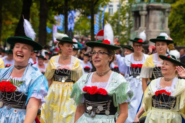 Allemagne Munich Septembre 2022 Trachten Und Schtzenzug Oktoberfest 2022 Après — Photo